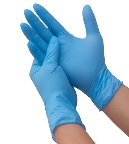 Medical nitrile examination gloves