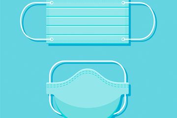 Disposable blue mask, soft and skin-friendly, 3-layer mask cover with elastic ear hooks, great for home, office, school and outdoor use